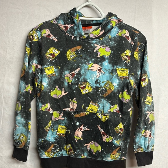Nickelodeon Kids All Over Print SpongeBob Hoodie Size Medium (10/12) - Picture 1 of 8
